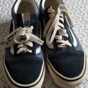 Navy and blue vans kicks
